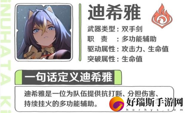 原神迪希雅圣遗物词条