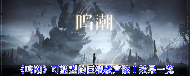 鸣潮可塑型的巨浪级声骸Ⅰ效果一览