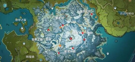 原神手游怎么玩：原神雪山石碑分布位置一览