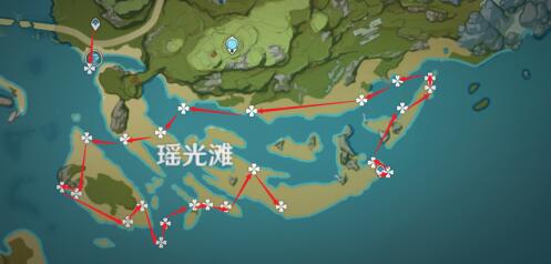 原神游戏好玩吗：原神星螺快速采集路线