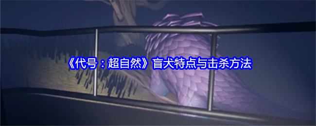 代号：超自然盲犬特点与击杀方法