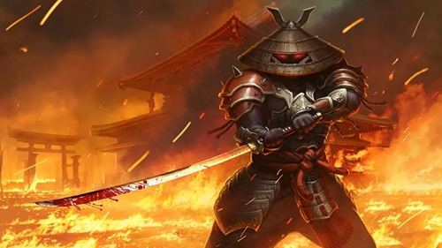 一个武士拿着刀的闯关游戏叫什么