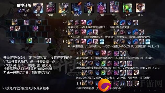 LOL云顶之弈源计划狙神阵容攻略 lol云顶之弈手游怎么玩